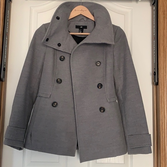H&M grey coat - Picture 2 of 7